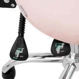 MANNHEIM POWDER PINK forgó szépségszék állítható háttámlával 5