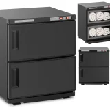 Törülközőmelegítő UV-sterilizálással, 32 l, 450 W, fekete
