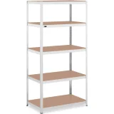 Metalna polica za pohranu, 5 polica, nosivost 750 kg, 100 x 60 x 200 cm, siva 2