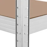 Raft metalic de depozitare, 4 rafturi, capacitate 600 kg, 160 x 40 x 180 cm, gri 3
