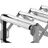 Összecsukható görgős szállítóasztal, 9 görgő, max. 130 kg, 145 x 59 x 96 cm 4