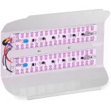 Teljes spektrumú növénynevelő lámpa 25 x 17 cm 136 LED 100 W ezüst 2