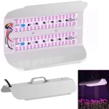 Teljes spektrumú növénynevelő lámpa 25 x 17 cm 136 LED 100 W ezüst