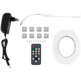 Növénynevelő lámpa, 120 LED, 50 cm, 20 W, 4 db, ezüst 5