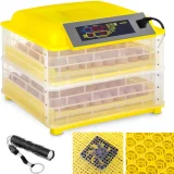 Keltető és kikelőgép akár 112 csirke tojáshoz, 120 W + tojásmegfigyelő