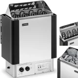Elektromos szaunafűtő beépített vezérléssel, 5–9 m³, max. 110 °C, 400 V, 6 kW