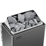 Elektromos szaunafűtő 3–6 m³, 110 °C-ig, 400 V, 4,5 kW, fekete és ezüst 2