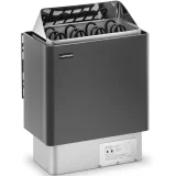 Elektromos szaunafűtő 5–9 m³, 110 °C-ig, 400 V, 6 kW, fekete és ezüst 2
