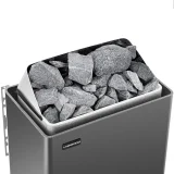 Elektromos szaunafűtő 5–9 m³, 110 °C-ig, 400 V, 6 kW, fekete és ezüst 3