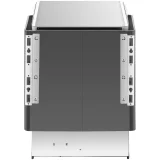 Elektromos szaunafűtő 5–9 m³, 110 °C-ig, 400 V, 6 kW, fekete és ezüst 7