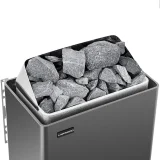Elektromos szaunafűtő 9–13 m³, 110 °C-ig, 400 V, 9 kW, fekete és ezüst 3