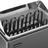 Elektromos szaunafűtő 9–13 m³, 110 °C-ig, 400 V, 9 kW, fekete és ezüst 4