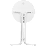 Okrugli sklopivi stol za šank, promjer 70 cm, visina 110 cm, bijela 6