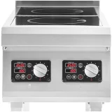 Plită cu inducție independentă cu 2 arzătoare, 400 V, 2 x 3500 W 3