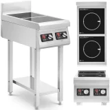 Plită cu inducție independentă cu 2 arzătoare, 400 V, 2 x 3500 W