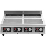 4 égőfejű indukciós főzőlap időzítővel, 400 V, 4 x 3500 W 5