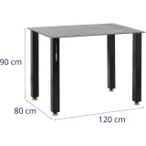 Masă de sudură și asamblare cu blat perforat, 10 mm, 120 x 80 cm, până la 150 kg 6