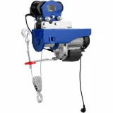 1600 W-os elektromos kötélcsörlő kocsival, 12 m, 500 kg 2