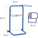 Ipari tisztító kendő adagoló állvány zsák tartóval, szélesség 40 cm, átmérő 50 cm, max. 10 kg 6