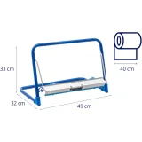 Fali ipari tisztítóruha-tartó, 40 cm széles, 50 cm átmérőjű, max. 5 kg 5
