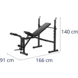 Állítható súlyzópad, 100 kg-ig 6