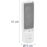 1200/2000 W-os elektromos oszlopfűtő távirányítóval 8
