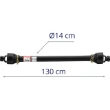 Csuklós teleszkópos hajtótengely 127–194 cm 1 3/8'' 6 fog 5