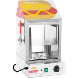 Fűtőberendezés, vitrin, 100 hot dog, 25 zsemle melegítésére alkalmas, 1000 W 2
