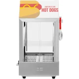 Fűtőberendezés, vitrin, 100 hot dog, 25 zsemle melegítésére alkalmas, 1000 W 4