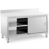 Banc de lucru montat pe perete cu dulap și garnitură pentru ușă glisantă, 150 x 70 cm 2