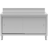 Banc de lucru montat pe perete cu dulap și garnitură pentru ușă glisantă, 150 x 70 cm 6