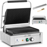 Elektromos kontaktgrill, bordázott, 33 x 22 cm, 2200 W