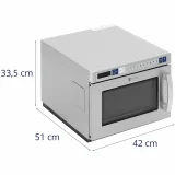 Kereskedelmi mikrohullámú sütő, 100 program, 3000 W, 17 l 5