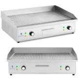 Grătar electric cu placă de gătit striată 700 x 400 mm 4400 W