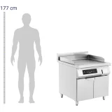Sima, szabadon álló indukciós grill 720 x 610 mm 80–300 °C 10 000 W 3