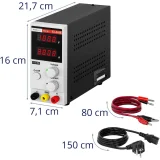 Állítható laboratóriumi tápegység 0–100 V, 0–3 A, 300 W 9