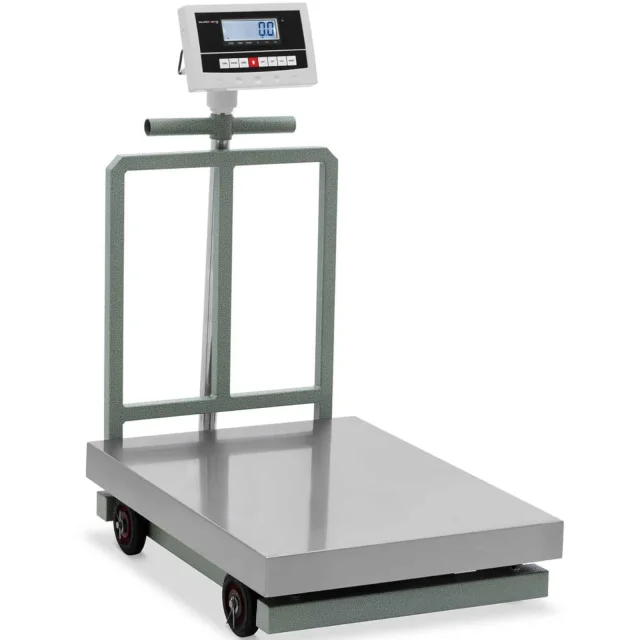 80x60 cm-es mobil raktári platformmérleg, 1000 kg / 0,2 kg