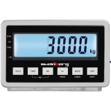 LCD raktári emelvényes mérleg 120 x 120 cm 3000 kg / 1 kg 3