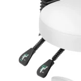 BULLE forgó szépségszék háttámlával és görgőkkel, 48–55 cm – fehér 3