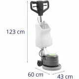Szőnyegtisztító, padlótisztító gép, 13'' 8 L 190 fordulat/perc 9