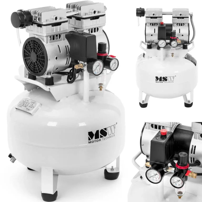 Olajmentes kompresszor, 30 literes légkompresszor, 4–7 bar, 750 W