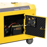 Kerekes dízelgenerátor, 240/400 V, 8500 W, 10 kVA, 30 l 5