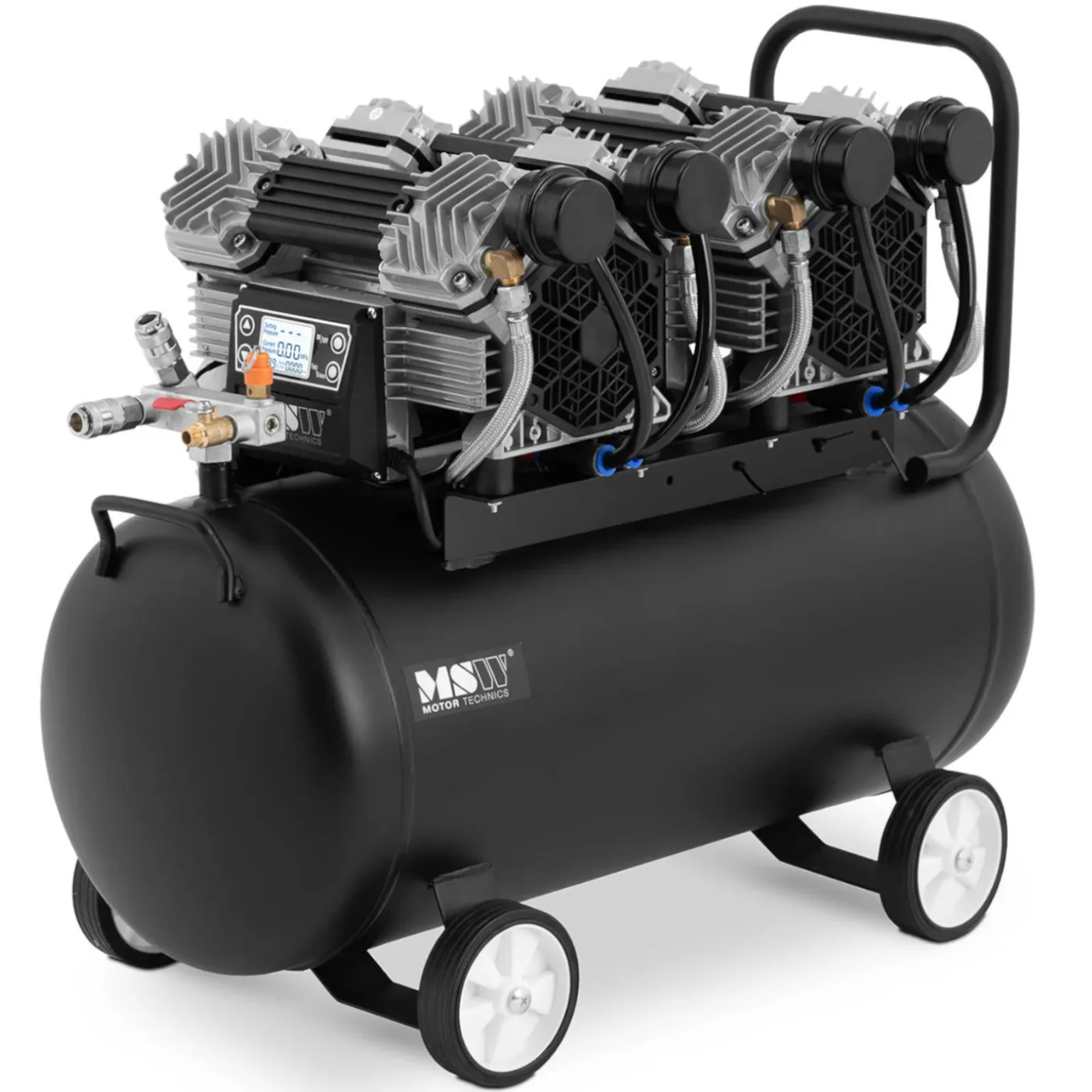 Olajmentes légkompresszor, 50 liter, 3–12 bar, 3000 W