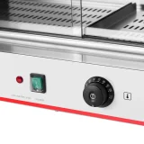 Încălzitor de hot dog pentru 300 de cârnați și 100 de chifle, 30–110 °C, 2400 W 3