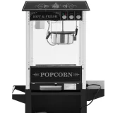 Professzionális popcornkészítő kocsival, RETRO világítással, 88 l, 1600 W, fekete 7