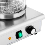 Hot dog melegítő 4 zsemle nyárssal és 30 kolbász befogadására alkalmas tartállyal, 650 W 3