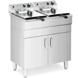 Kétkamrás, szekrényes, szabadon álló elektromos sütő, 400 V, 10 000 W, 26 l 2
