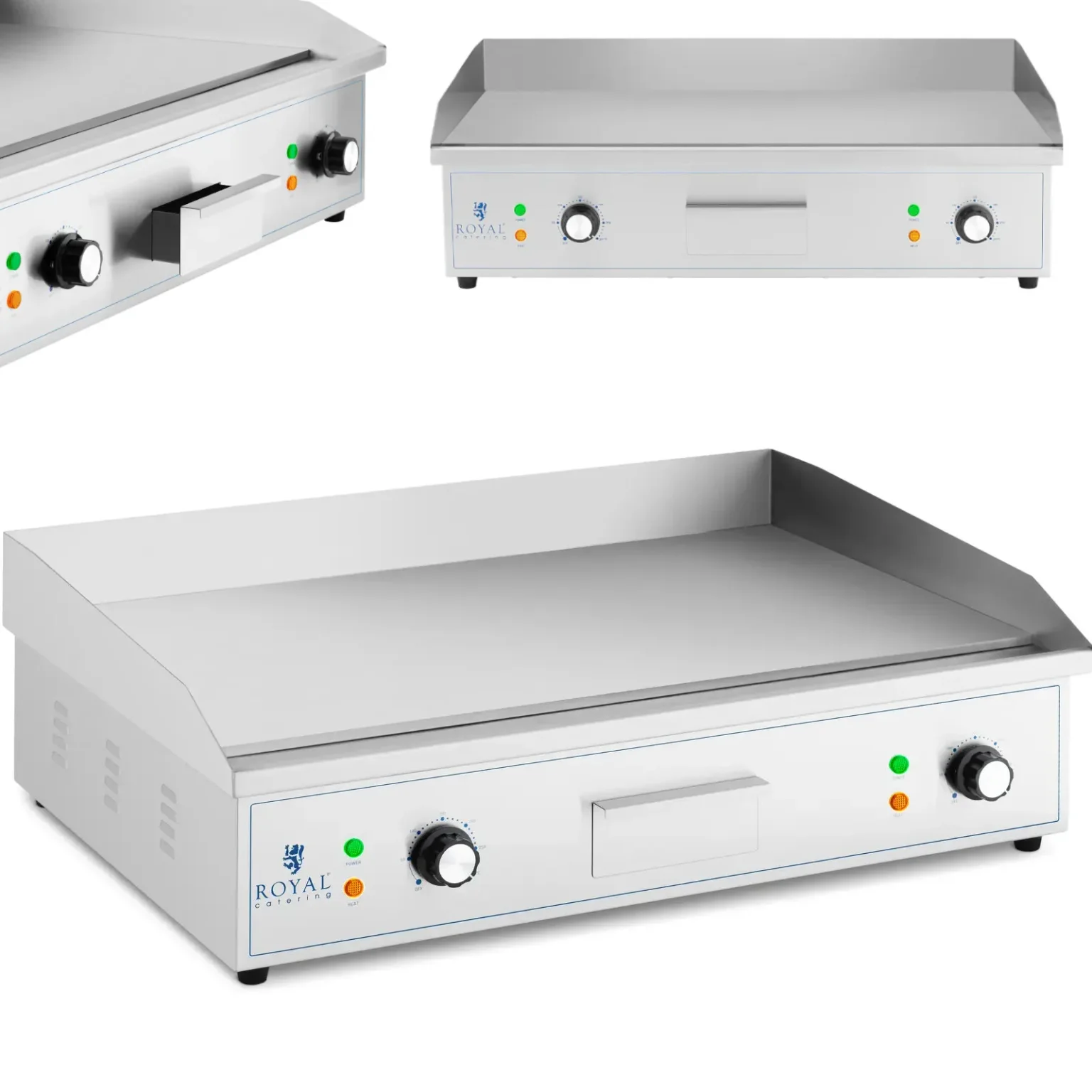 Grătar electric cu placă de gătit netedă 727 x 420 mm 4400 W Grătar electric cu placă de gătit netedă 727 x 420 mm 4400 W