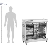 Elektromos forgóspit 4–6 csirkéhez, 4 szint, 8000 W, 400 V 3