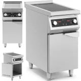 2 égőfejű, szekrényes, szabadon álló indukciós főzőlap, 400 V, 8500 W